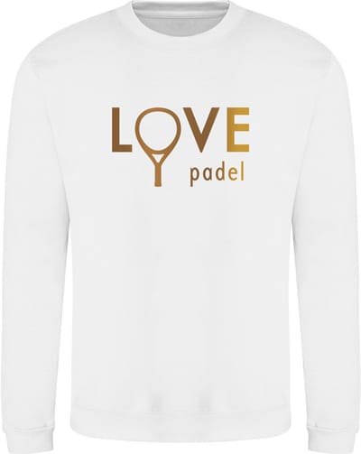Dames padeltrui - Love padel goud