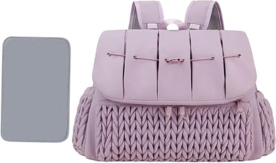 Luierrugzak - Mama tas - Baby verzorgen - Extra grote capaciteit - 42 x 12 x 30 cm - Paars