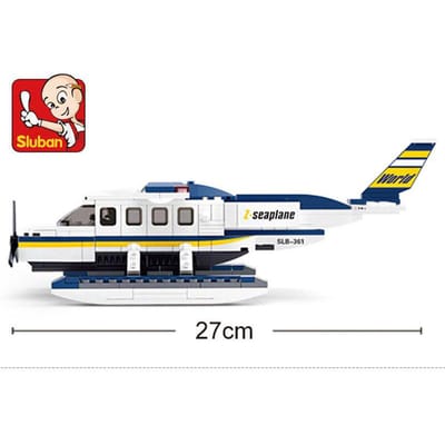 214 STUKS 0361 Militair Marine Watervliegtuig Vliegtuig Miniatuur Bouwstenen Sets Creator Blokken Leren Speelgoed Ideaal voor Kinderen white