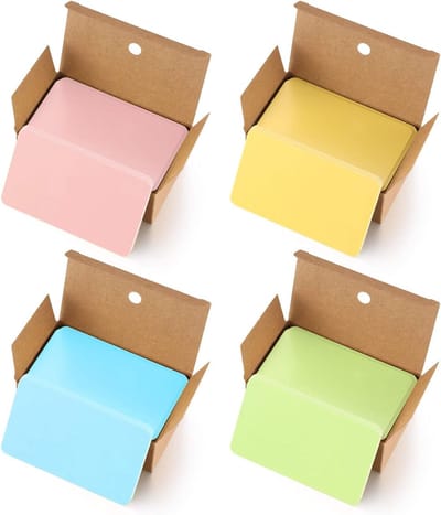 Kraft Papieren Kaarten, 400 Stuks, Kleurrijke Creatieve Kaarten voor Bedrijf, Onderwijs en Herinneringstraining, Multicolore Flashcards voor Diverse Toepassingen