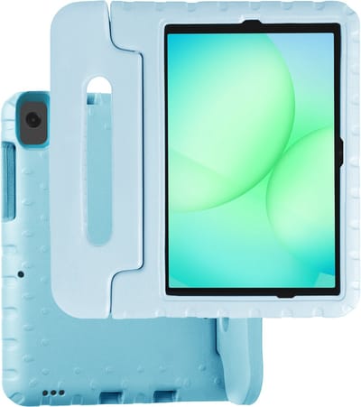 Hoesje Geschikt voor Samsung Galaxy Tab A11 Plus / A9 Plus - Kinderhoes Shockproof Bumper - Kidsproof Case - Tablet Hoes - Kinder Hoes Cover - Sky