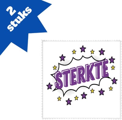 Akyol - sterkte brillendoekjes - Beterschap - motivatie - beterschap cadeau - kado - moeilijke tijd - 17,8 bij 17,8 cm - 2 stuks