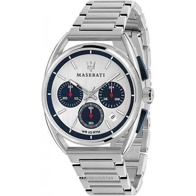 Montre Homme Maserati Trimarano Chronographe Quartz R8873632001 argenté/blanc