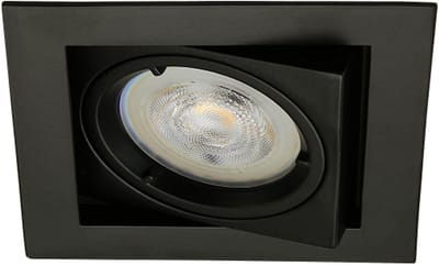 LED inbouwspot Sixten -Vierkant Zwart -Koel Wit -Dimbaar -3.5W -Philips LED