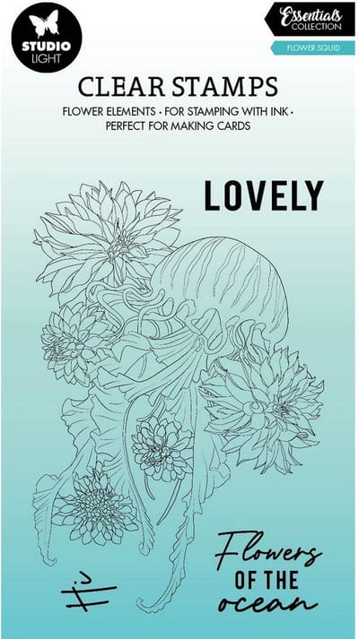 Studio Light Essentials Clear Stamp Flower Squid