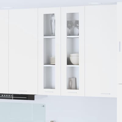 Hangkast Keuken - Wandkast Keukenkast - Keuken Organiseren - Efficiënt Modern Ontwerp - 60 cm breed - Wit