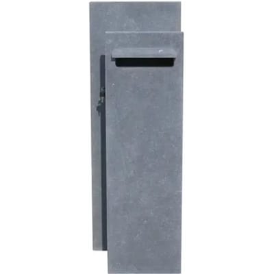 Staande Brievenbus Compostella Links - Natuursteen - Blauwe Hardsteen - 40x115x30cm