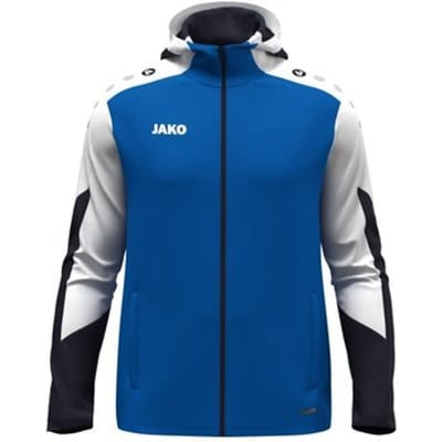 Jako Dynamic Jas Met Kap Heren - Royal / Wit / Marine | Maat: M