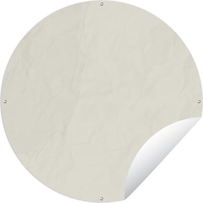 Tuincirkel Design - Taupe - Abstract - 60x60 cm - Ronde Tuinposter - Buiten