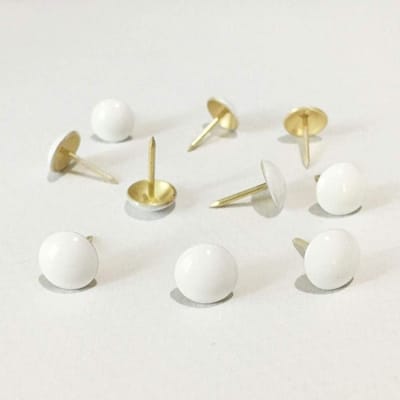 Decoratieve Tacks - Bekleding Nagels - Meubels Verfraaien - Wit Geschilderd - 500 stuks - Wit