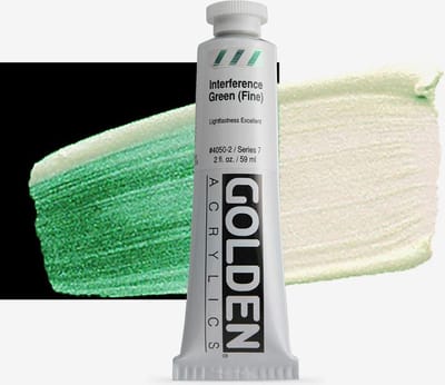 Golden Heavy Body Acrylverf Serie 7 Interference Green (Fine)