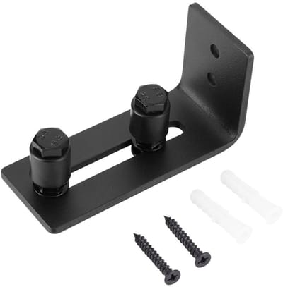 Dailygoods- Vloergeleiding Verstelbaar - Koolstofstaal - Onderste Vloerrolgeleiding - Houten Schuifdeur - Zacht Glijden - Schokbestendig Ontwerp - Deurgeleiding