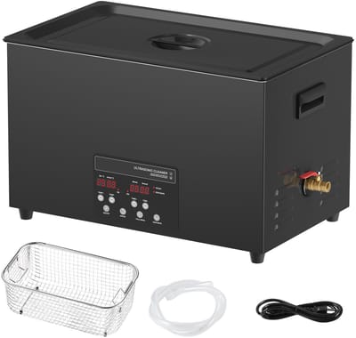 Ultrasoonreiniger 30L – 600W, Digitale Reinigingsmachine, 40kHz, Met Timer, Verwarming, Ontgassing, Zachte Stand – Geschikt voor Sieraden, Gereedschap, Beugels