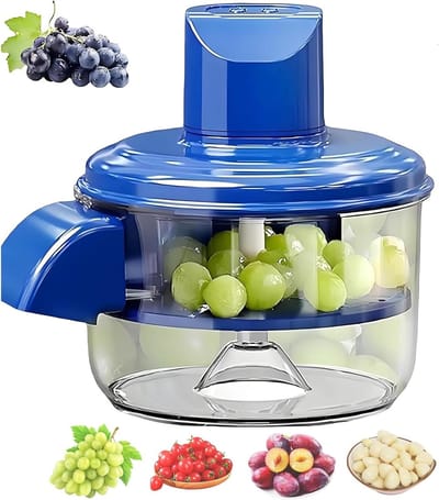 Oplaadbare Automatische Druiven Schiller, Fruit Schiller met 1300 mAh Batterij voor Thuisgebruik, Ideaal voor Keuken en Smoothies