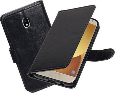 BestCases.nl Zwart Portemonnee booktype hoesje Samsung Galaxy J5 2017