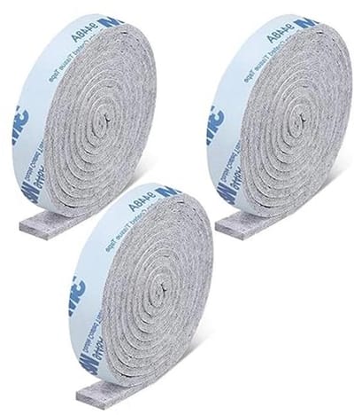 Zelfklevende Viltglijders - 3 Rollen van 100 x 2 cm, Antislip en Beschermend voor Meubels en Vloeren