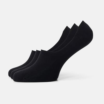 Loafer Sokken zwart - Footies Dames - Footies Heren - Onzichtbare Sokken - Invisible Sokken - Kousenvoetjes - Maat 43-46