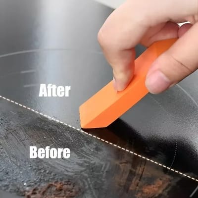 Actie4you® - Schoonmaak Gum - Kalkaanslag Verwijderraar - Rubber Blok - Verwijder Roest - Reinig Uw Glas, Pannen, Kranen, Spiegels, Bad, Douche in de Keuken en/of Badkamer – Universeel – Kalk verwijderen