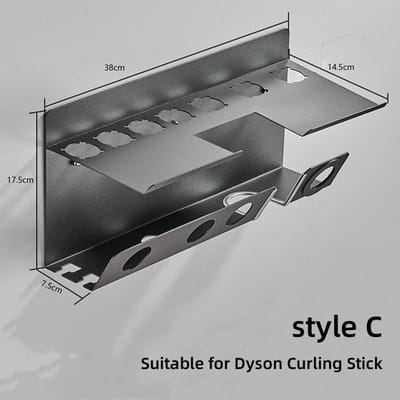 Föhn Krultang Houder voor Dyson Wand Perforatievrij Opbergrek Badkamer Organizer voor Föhn Dyson Wand Opbergrek