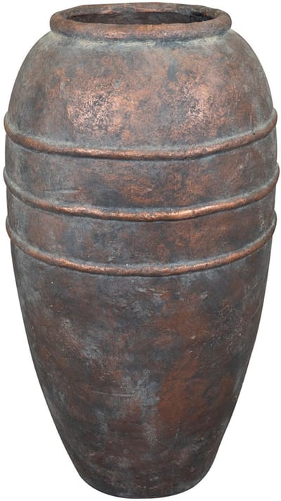 Ter Steege - Keramiek Bloempot - Grijs - D27 x H47 cm - Opening 13 cm