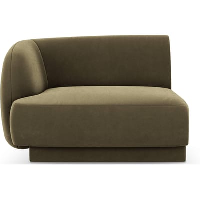 Modulair hoekelement Miley links velvet | Micadoni Limited Edition