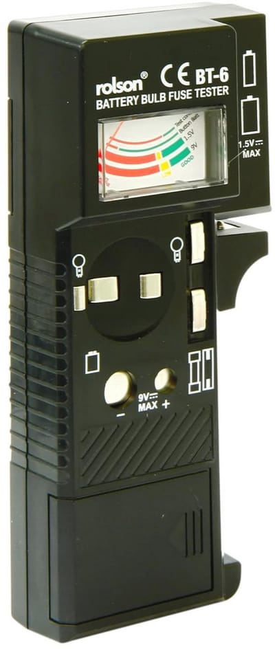 Batterijtester voor diverse formaten