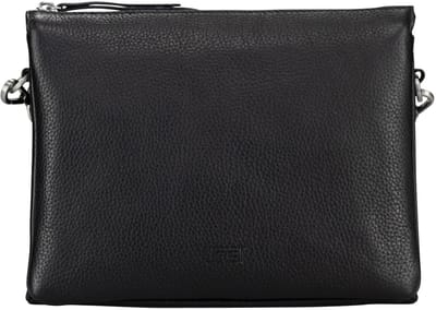 JOST Leren schoudertas Vika Shoulder Bag Black zwart