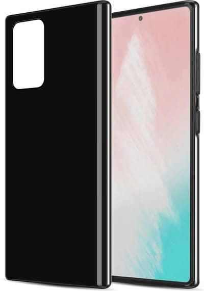 Cadorabo Hoesje geschikt voor Samsung Galaxy NOTE 20 PLUS in ZWART - Beschermhoes gemaakt van flexibel TPU Silicone Case Cover