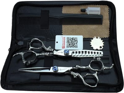 Professionele Kappersschaar van 6 Inch, Gepersonaliseerde Haarverzorging Schaar, Roestvrijstalen Salon Schaar met 40-45% Afknippercentage voor Precisie en Comfort