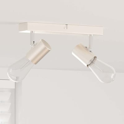 vidaXL Plafondspot met schijnwerpers Nikkel 26 x 6,5 x 11,5 cm Metaal