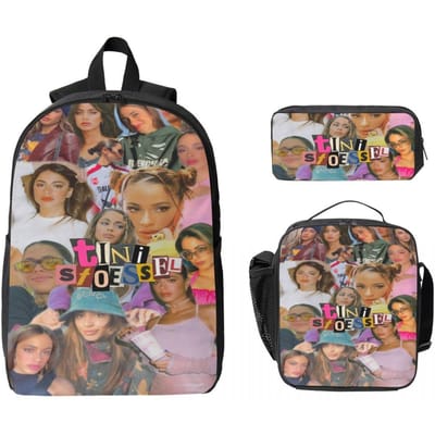 3-delige TINI STOESSEL Futtura Rugzakset voor Kinderen Etui Sets Schooltassen Sets met Lunchbox Voor Schoolleerlingen Rugzak