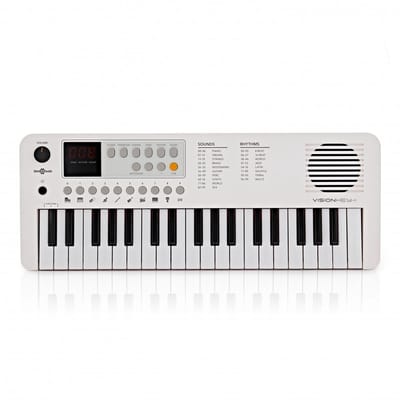 VISIONKEY-1 Draagbaar MiniKeyboard met 37 toetsen, Wit