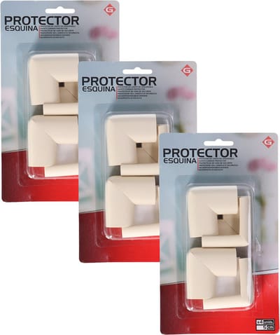 Gerimport Foam hoekbeschermers - voor de baby - 12x stuks - voor tafel / kasten - veiligheid voor kinderen