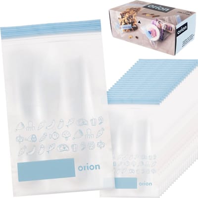 Voedselzakken 20x12 cm 25 stuks - Gripzakjes voor Voedselopslag - Zakken voor Voedsel - Ziplock Bags - Zakjes - Gripzakken