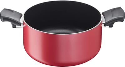 Mediterrane braadpan met 2 handgrepen, 24 cm, anti-aanbaklaag, aluminium, inductie geschikt