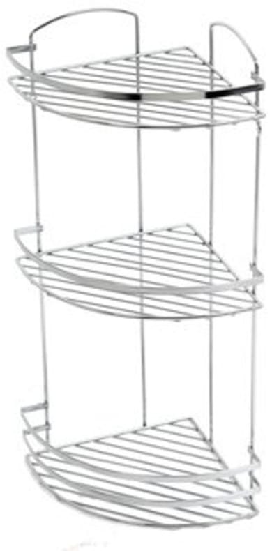Plieger Solid Doucherek - Hoekplanchet - 3 Laags - Draadmodel - Chroom