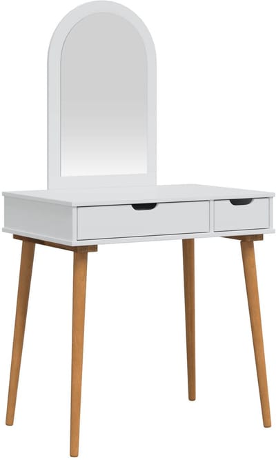vidaXL - Kaptafelset - FAUSKE - 2 - st - Wit - 76 - x - 50 - x - 143 - cm