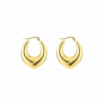 Bijoutheek Oorringen Hoop Egg Goud