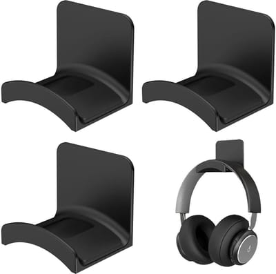 Set van 3 universele hoofdtelefoonhouders, bureau-organizer, hoofdtelefoonhouder, ideaal voor kantoor, thuis, bureau