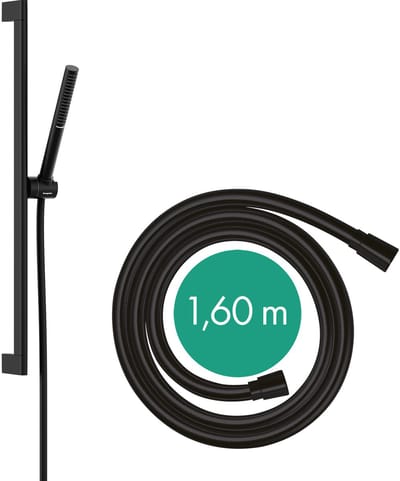 Hansgrohe Pulsify S - Set van douchekop, douchestang en doucheslang, EcoSmart, mat zwart 24372670