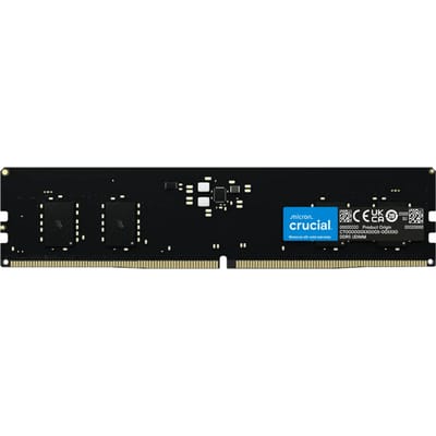 Crucial UDIMM DDR5-5600 - 16GB - CL46 - Single Channel (1 pcs) - AMD EXPO & Intel XMP - Zwart
