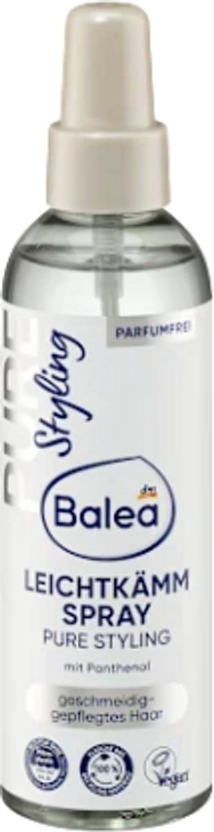 Balea Anti-klit Spray Pure Styling | 1x 200 ml - Natuurlijke Glans en Aangename Soepelheid | Met Prebiotisch Inuline