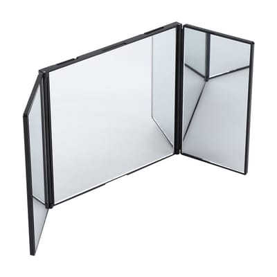 Allecto - Opvouwbare Make-up Spiegel - Auto-interieur Accessoire - Eenvoudige Montage - Decoratieve Accessoires - Perfect voor onderweg - Compact e...