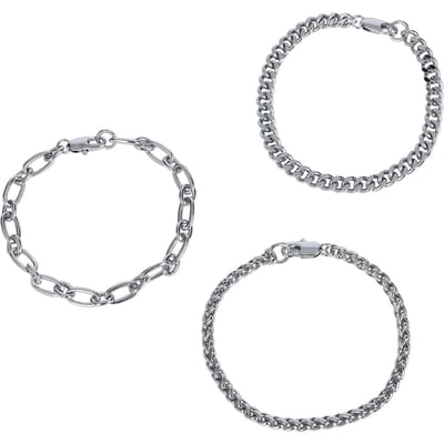 Black Premium by EMP Armband Set - Basic - zilverkleurig