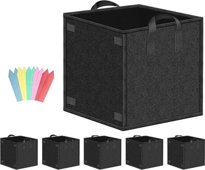 5-Pack 7 Gallon Plantenzakken Ademend Kweekpotten met Handvatten