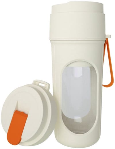 Draagbare Smoothieblender - 15 oz BPA-vrije sportfles - Oplaadbaar & vaatwasmachinebestendig - 12 bladen voor melkshakes en verse sappen - Compact voor kantoor, sportschool en reizen