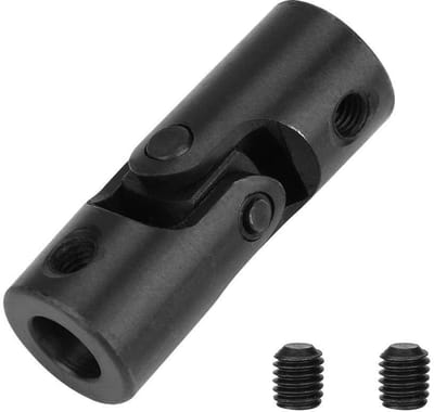Dailygoods- Motorconnector Universeel - Koppeling Stijve Stangen - Hoogwaardig Metaal - Binnendiameter 8mm - Buitendiameter 16mm - Lengte 42mm