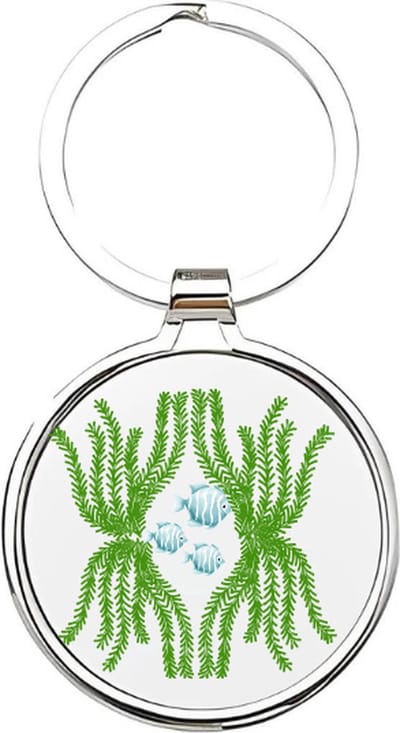 Akyol - Vissen Sleutelhanger - vis - Dierenliefhebbers - oceaandieren - visser - aquarium - zoutwater vissen - zoetwater vissen - aquariumdieren - oceaan - zeedier - zeebewoner - 4 x 7,5 CM