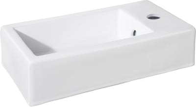 Differnz Hura L fontein - keramiek - 40 x 22 x 11.5 cm - wit