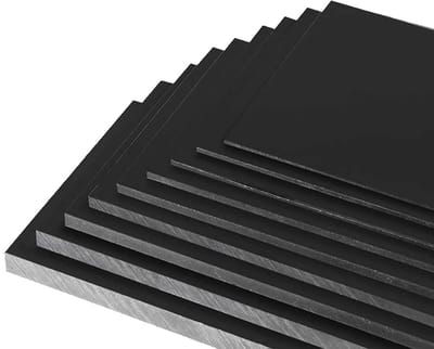 Zwart ABS Plaat 35x100x200mm - Slagvast en Antistatisch Kunststof Paneel